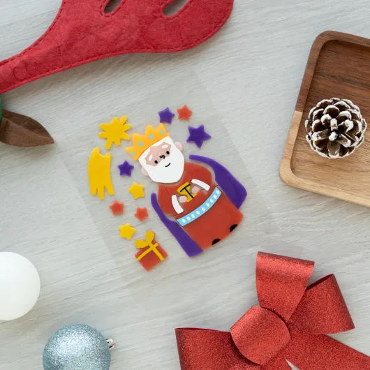 PEGATINAS GEL REYES MAGOS MELCHOR