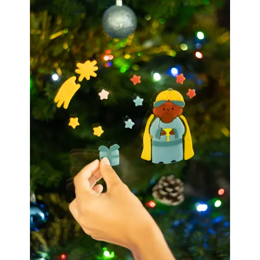 PEGATINAS GEL REYES MAGOS BALTASAR