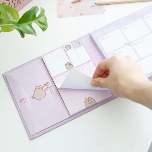 PLANIFICADOR SEMANAL CON NOTAS ADHESIVAS PUSHEEN MOMENTS