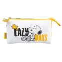 ESTUCHE TRIPLE SNOOPY LAZY DAYS