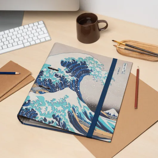 CARPETA 2 ANILLAS LA GRAN OLA DE KANAGAWA HOKUSAI