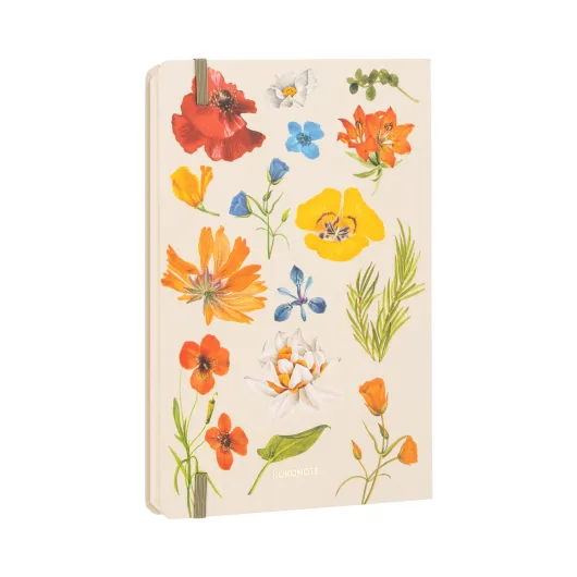 CUADERNO COSIDO A5 COLORFUL FLOWERS KOKONOTE