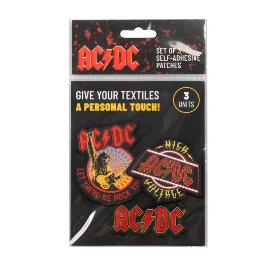 SET DE 3 PARCHES AC/DC