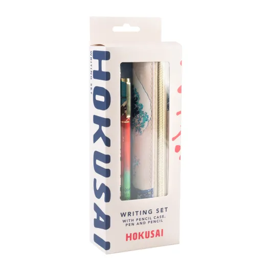 SET ESTUCHE CON BOLIGRAFO Y LAPIZ HOKUSAI