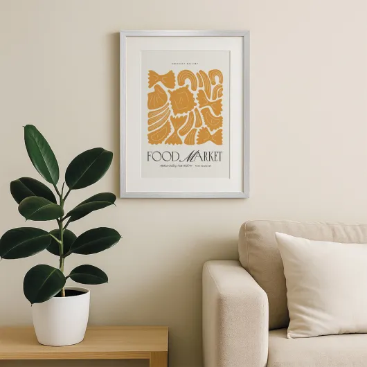 MARCO 50X70 CM MDF PLATA