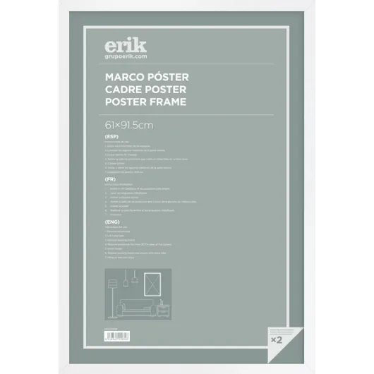 MARCO POSTER 61X91,5 CM MDF BLANCO