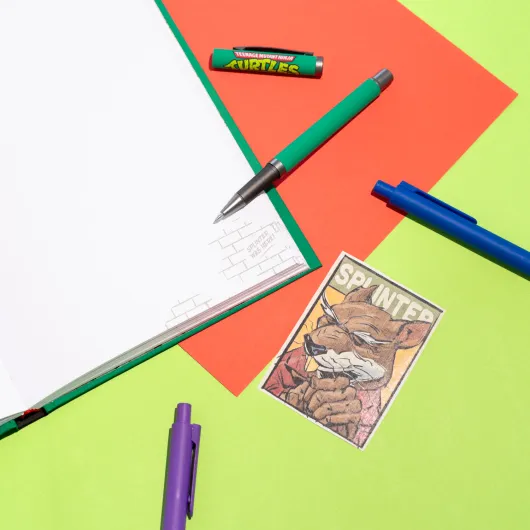 SET CUADERNO PREMIUM A5 CON BOLIGRAFO TORTUGAS NINJA