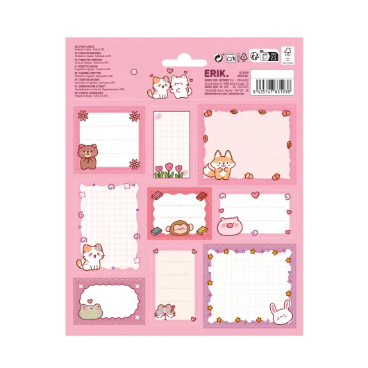 ETIQUETAS ADHESIVAS KAWAII