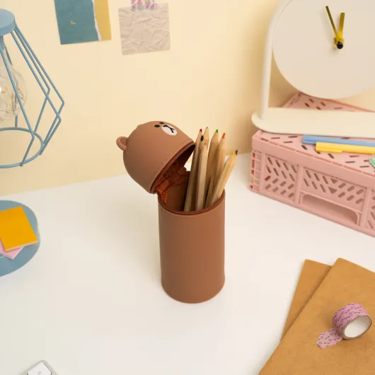 ESTUCHE 3D LINE FRIENDS BROWN
