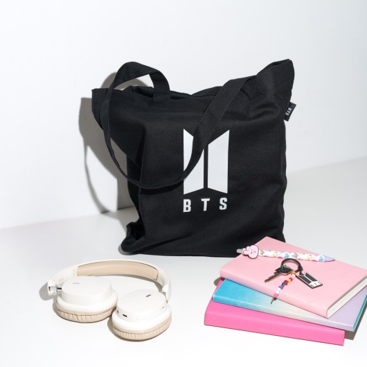 BOLSO DE TELA BTS LOGO