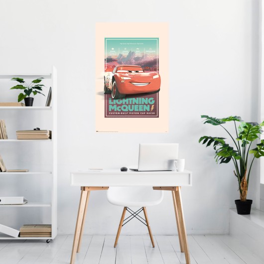 POSTER DISNEY PIXAR CARS VINTAGE