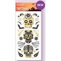TATUAJES TEMPORALES HALLOWEEN CALAVERAS CATRINAS