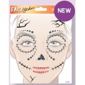 MASCARA DE PEGATINAS HALLOWEEN CATRINA
