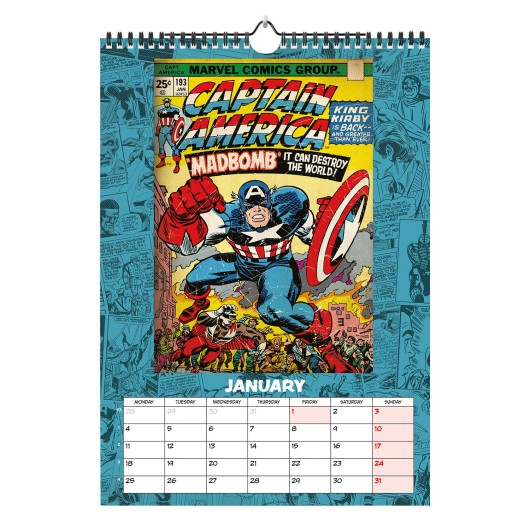 CALENDARIO A3 2027 MARVEL PORTADAS