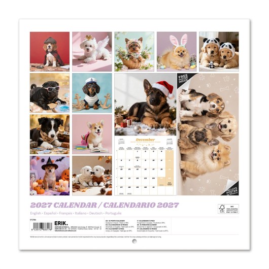 CALENDARIO 2027 30X30 PERRITOS