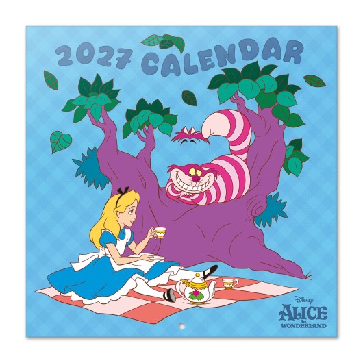 CALENDARIO 2027 30X30 DISNEY ALICIA EN EL PAIS DE LAS MARAVILLAS