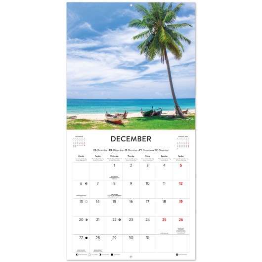 CALENDARIO 2027 30X30 PARAISO TROPICAL