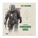 CALENDARIO 2027 30X30 STAR WARS THE MANDALORIAN AND GROGU