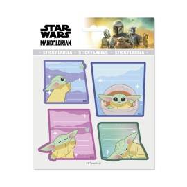ETIQUETAS ADHESIVAS PREMIUM STAR WARS THE MANDALORIAN GROGU