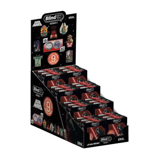 DISPLAY 24 PINS MISTERIOSOS COLECCIONABLES STAR WARS SERIE 1