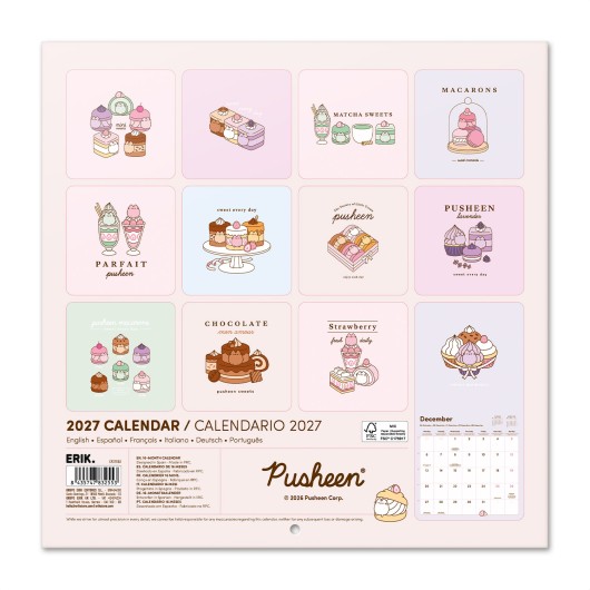 CALENDARIO 2027 30X30 PUSHEEN