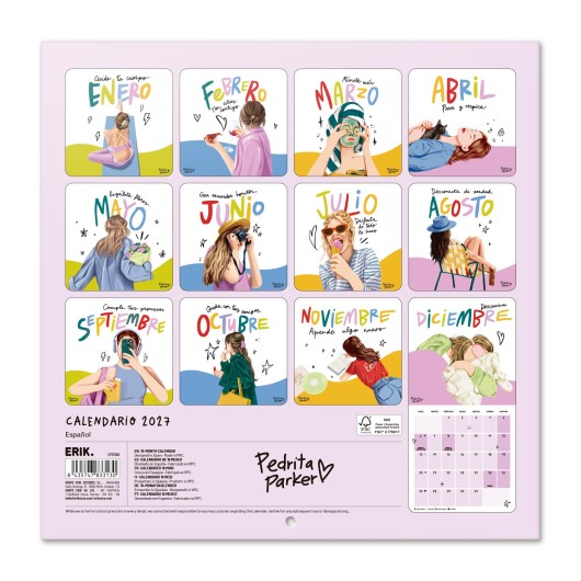 CALENDARIO 2027 30X30 PEDRITA PARKER