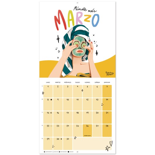 CALENDARIO 2027 30X30 PEDRITA PARKER