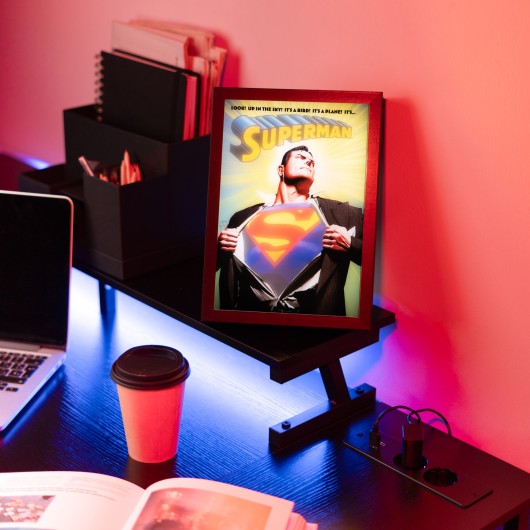 LAMINA LED ENMARCADA DC COMICS SUPERMAN
