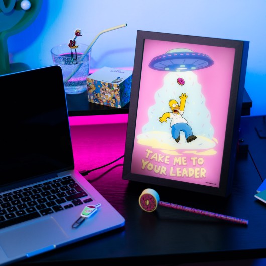 LAMINA LED ENMARCADA THE SIMPSONS
