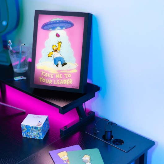 LAMINA LED ENMARCADA THE SIMPSONS
