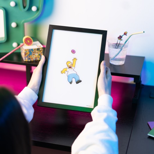LAMINA LED ENMARCADA THE SIMPSONS