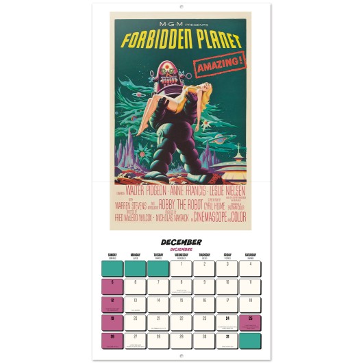 CALENDAR 2027 30X30 RETRO SCI-FI US