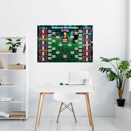 POSTER PLANIFICADOR CAMPEONATO MUNDIAL FUTBOL 2026