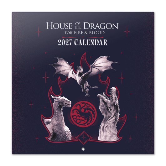 CALENDAR 2027 30X30 GAME OF THRONES HOUSE OF THE DRAGON SEASON 3 US