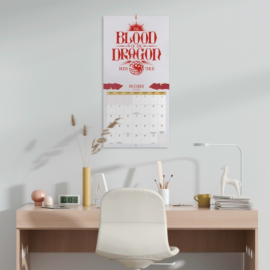 CALENDAR 2027 30X30 GAME OF THRONES HOUSE OF THE DRAGON SEASON 3 US