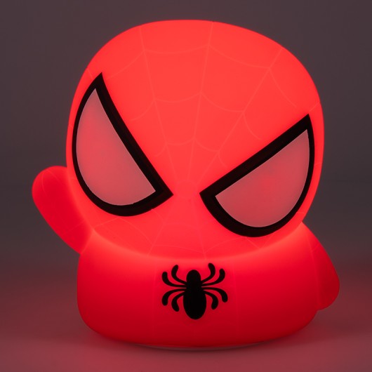 LAMPARA SQUISHY RECARGABLE DE SILICONA SPIDERMAN