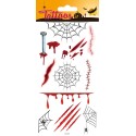 TATUAJES TEMPORALES HALLOWEEN TELERANAS Y CICATRICES