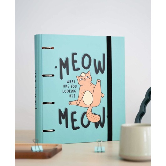CARPETA 4 ANILLAS MEOW MEOW