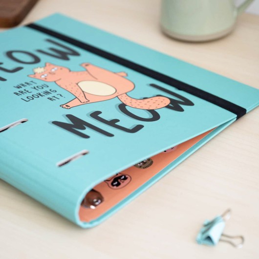 CARPETA 4 ANILLAS MEOW MEOW