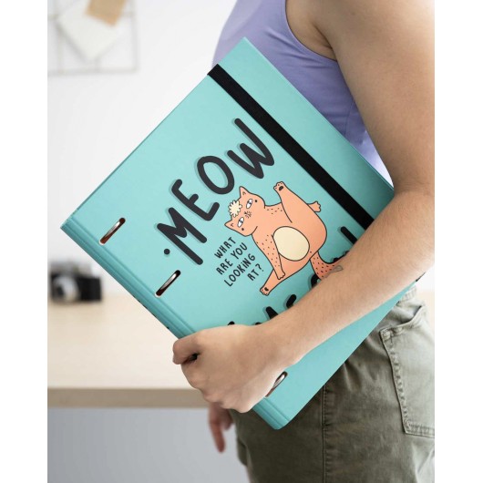CARPETA 4 ANILLAS MEOW MEOW