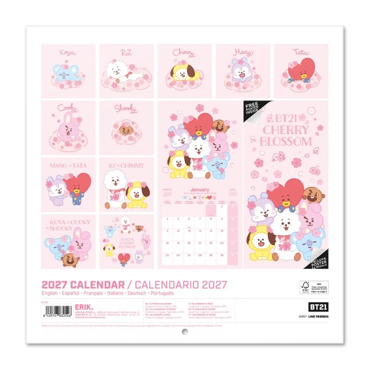CALENDARIO 2027 30X30 BT21