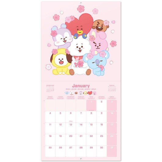 CALENDARIO 2027 30X30 BT21