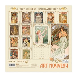 CALENDAR 2027 30X30 ART NOUVEAU US 2