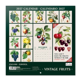 CALENDAR 2027 30X30 BOTANY FRUITS US 2