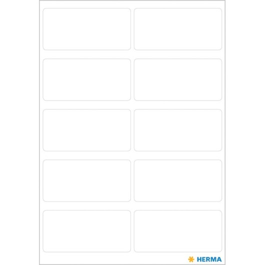 PEGATINAS VARIO 19X40MM BLANCO