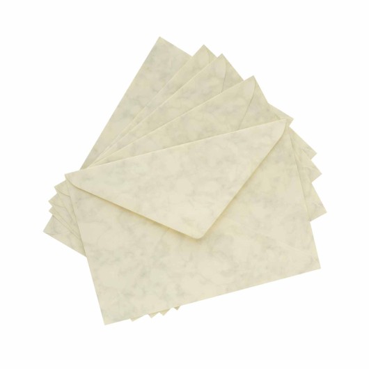 PACK 5 SOBRES C5 FOLDER MARMOL CREMA