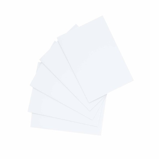 PACK 5 TARJETAS A6 DOBLES FOLDER BLANCO