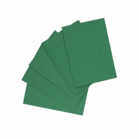 PACK 5 TARJETAS A6 DOBLES FOLDER VERDE OSCURO