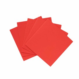 PACK 5 TARJETAS CUADRADAS DOBLES FOLDER ROJO 2