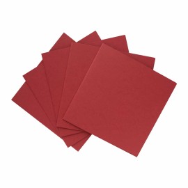 PACK 5 TARJETAS CUADRADAS DOBLES FOLDER BURDEOS 2